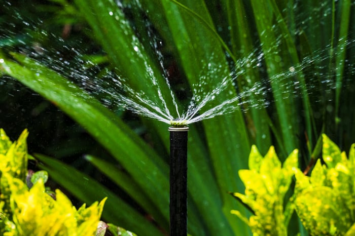 Irrigation system landscape beds 2