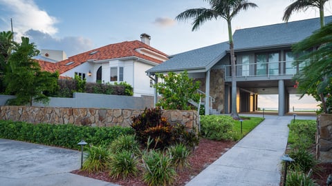 green lawn front yard landscape beds 2
