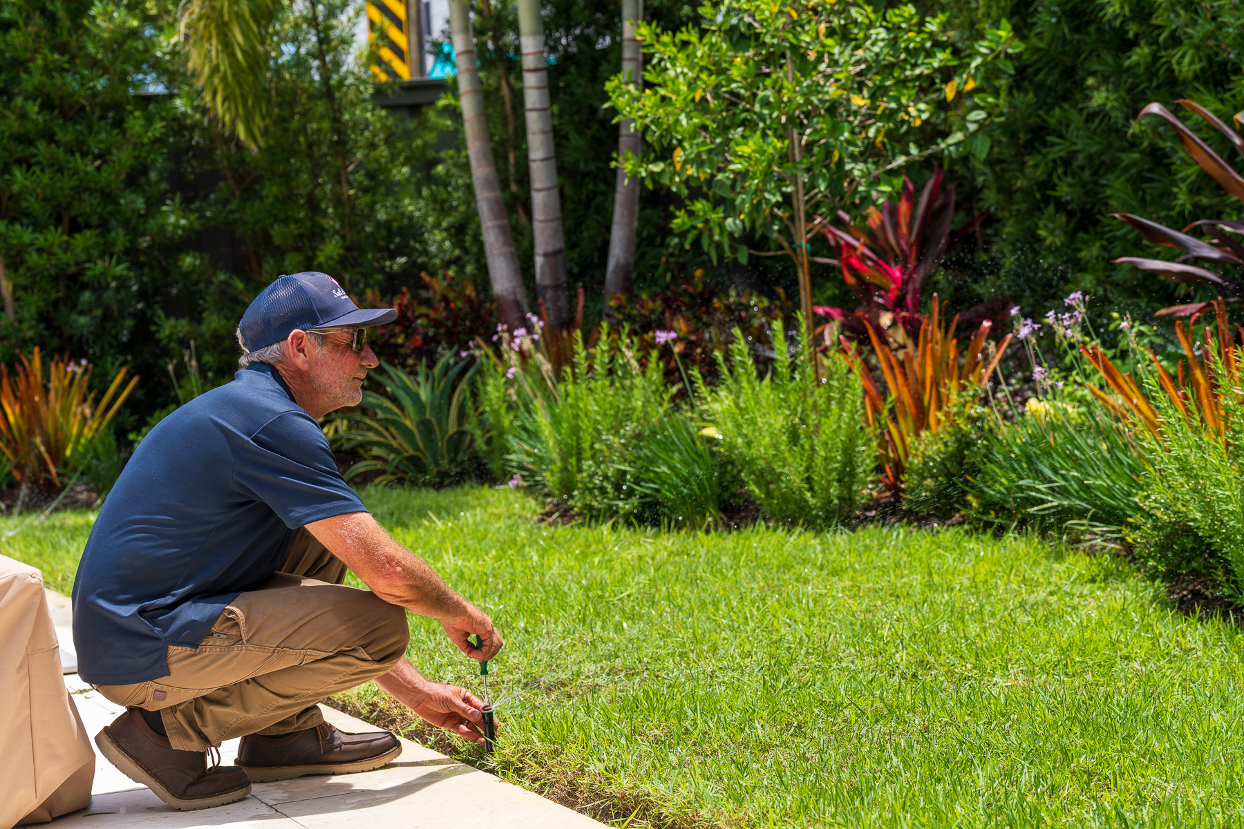 irrigation system maintenance green lawn 1